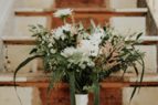 wooden stairs flower bouquet instagram footer image
